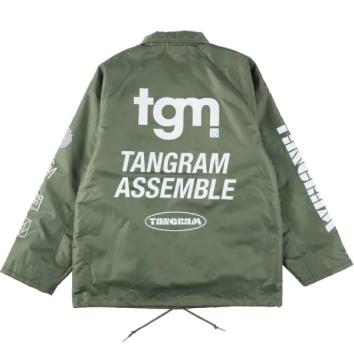 【TANGRAM-タングラム】TGM NYLON BOA COACH JACKET【OLV】