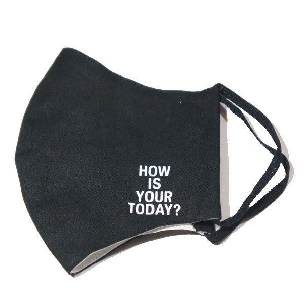 【TODAY edition/トゥデイエディション】How Is Your Today?Mask 【BLK】