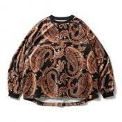 【TIGHTBOOTHPRODUCTION-タイトブースプロダクション】PAISLEY VELOR LONG SLEEVE