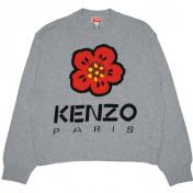 【KENZO-ケンゾー】【Lady's】'BOKE FLOWER' コットンニット【P.GRY】