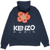 【KENZO-ケンゾー】'BOKE FLOWER' オーバーサイズ フ―ディー【M.BLUE】