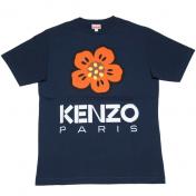 【KENZO-ケンゾー】'BOKE FLOWER' Tシャツ【M.BLUE】