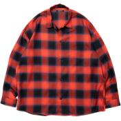 【ROTTWEILER/ロットワイラー】R9 OMBRE L/S SHIRTS【RED】