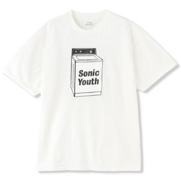 【INSONNIA PROJECTS-インソニアプロジェクト】SONIC YOUTH WASHING MACHINE TEE【WHT】