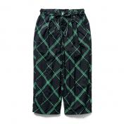【TIGHTBOOTHPRODUCTION-タイトブースプロダクション】BULKY CHECK BAGGY SLACKS【BLK】