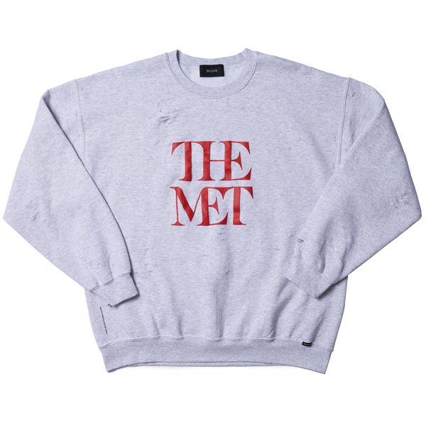 THE MET x DELUXE CREW クルーネック スウェット-