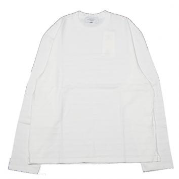 【UNUSED - アンユーズド】Long-sleeve panel border T-shirt.【WHT】