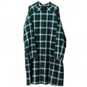 【TheSoloist-ソロイスト】medical gown shirt.(ombre check)【GRN】