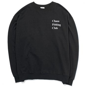 【Chaos Fishing Club-カオスフィッシングクラブ】LOGO CREW NECK L/S【BLK】