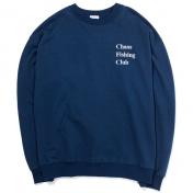【Chaos Fishing Club-カオスフィッシングクラブ】LOGO CREW NECK L/S【NAVY】