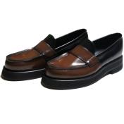 【TheSoloist-ソロイスト】loafer shoes (for men)【BRW×BLK】
