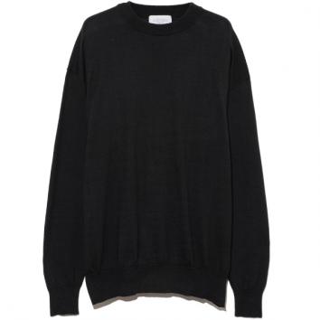 【UNUSED - アンユーズド】12G knit pullover【BLK】