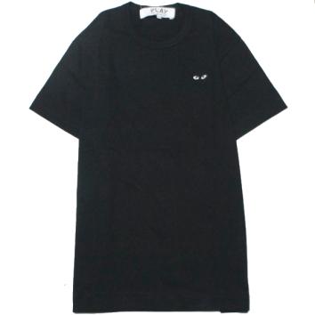 【PLAY COMME des GARCONS】胸ワンポイント T-SHIRT BLACK BLACK HEART【BLK】