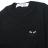 【PLAY COMME des GARCONS】胸ワンポイント T-SHIRT BLACK BLACK HEART【BLK】