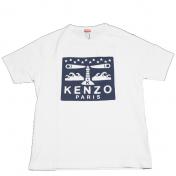 【KENZO-ケンゾー】'LIGHTHOUSE' スリム Tシャツ【O.WHT】