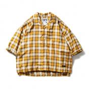 【TIGHTBOOTHPRODUCTION-タイトブースプロダクション】OMBRE ROLL UP SHIRT【MUSU】