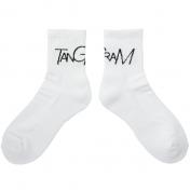 【TANGRAM-タングラム】TSL LOGO SHORT SOX【WHT】