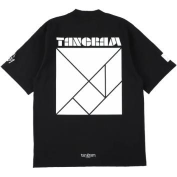 【TANGRAM-タングラム】LOGO SHORT MOCK NECK【BLK】