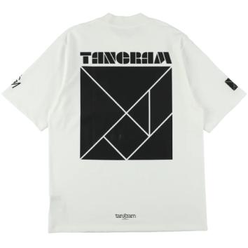 【TANGRAM-タングラム】LOGO SHORT MOCK NECK【WHT】