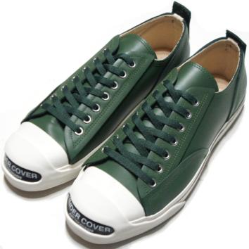 【UNDERCOVER-アンダーカバー】【MENS】TOE LOGO LEATHER SNEAKERS 【GRN】