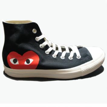 【PLAY COMME des GARCONS】PLAY×CONVERSE CHUCK TAYLOR Hi【BLK】