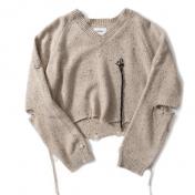 【doublet/ダブレット】MAGNET ATTACHED KNIT PULLOVER