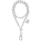 【TheSoloist-ソロイスト】SOLOIST　gradation cube chain necklace 6./w charm