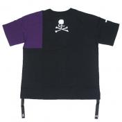【mastermind JAPAN×C2H4 Made by Alpha】TEE【BLK×PURPLE】