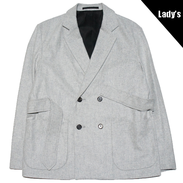【UNUSED-アンユーズド】【Lady's】wool cashmere double jacket