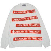 【UNDERCOVER-アンダーカバー】裏起毛ウラケ片ZIPPK プルオーバー ANARCHYISTHEKEY【O.WHT】