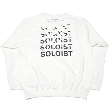 【TheSoloist-ソロイスト】SOLOIST (oversized crew neck sweatshirt)【WHT】