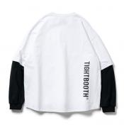 【TIGHTBOOTHPRODUCTION-タイトブースプロダクション】LAYERED L/S T-SHIRT【WHT】