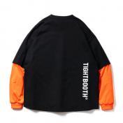 【TIGHTBOOTHPRODUCTION-タイトブースプロダクション】LAYERED L/S T-SHIRT【BLK】