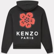 【KENZO-ケンゾー】'BOKE FLOWER' オーバーサイズ エンブロイダリー フーディー【BLK】