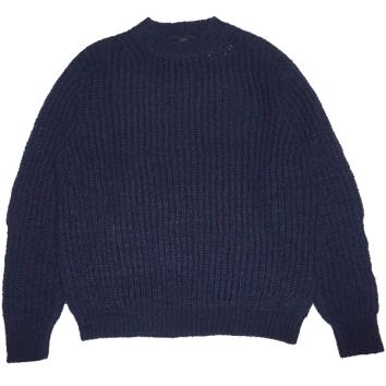 【MAYKAM-メイカム】CORKSCREW YARN P/O【NAVY】