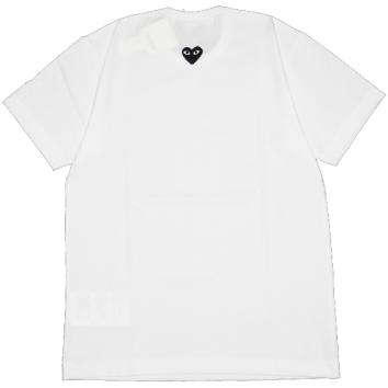 【PLAY COMME des GARCONS】T-SHIRT RED EMBLEM BACK BLACK HEART【WHT】