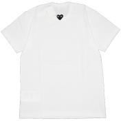 【PLAY COMME des GARCONS】T-SHIRT RED EMBLEM BACK BLACK HEART【WHT】