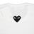 【PLAY COMME des GARCONS】T-SHIRT RED EMBLEM BACK BLACK HEART【WHT】