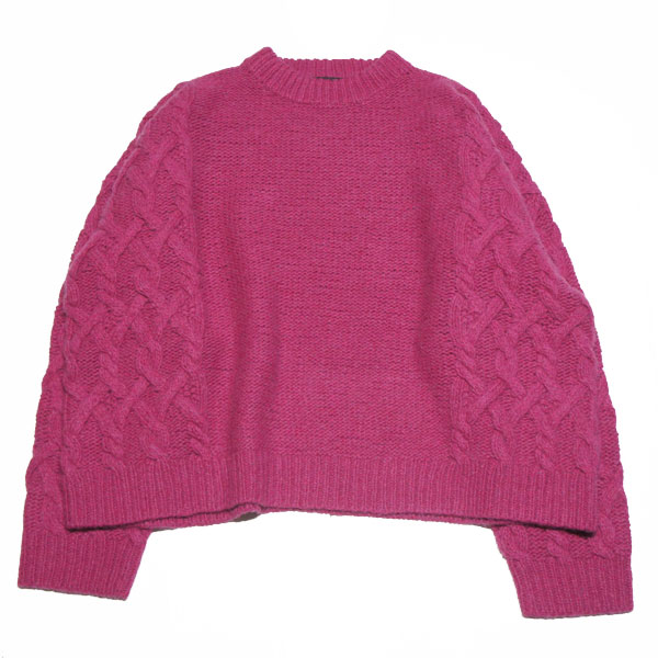 【UNUSED - アンユーズド】Cable Hand Knit【PRPL】