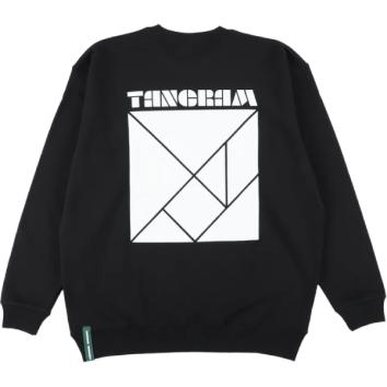 【TANGRAM-タングラム】BASIC LOGO SWEAT CREW【BLK】