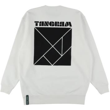 【TANGRAM-タングラム】BASIC LOGO SWEAT CREW【WHT】