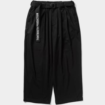 【TIGHTBOOTHPRODUCTION-タイトブースプロダクション】BAGGY SLACKS【BLK】