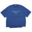【UNDERCOVER PRE-アンダーカバー プレ】TEE/スウェットmix半袖CS UISM FOR REBELS【G.BLUE】