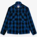 【JUNYAWATANABE MAN-ジュンヤワタナベマン】ウールチェック 製品縮絨 FILSON Wネーム ZIPブルゾン【青/黒】