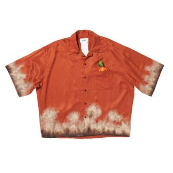 【doublet/ダブレット】MUD-HAND-PAINTED SHIRT【ORNG】