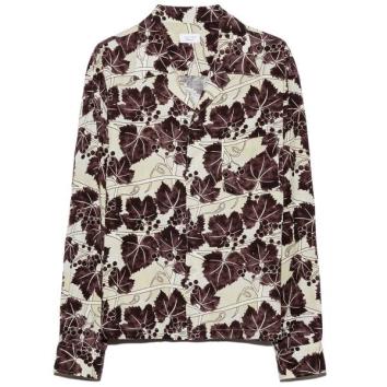 【UNUSED-アンユーズド】Long sleeve print shirt【BEG】