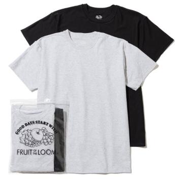 【UNUSED-アンユーズド】UNUSED×FRUIT OF THE LOOM 2PACK TEE【GRY×BLK】