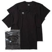 【UNUSED-アンユーズド】UNUSED×FRUIT OF THE LOOM 2PACK TEE【BLK×BLK】