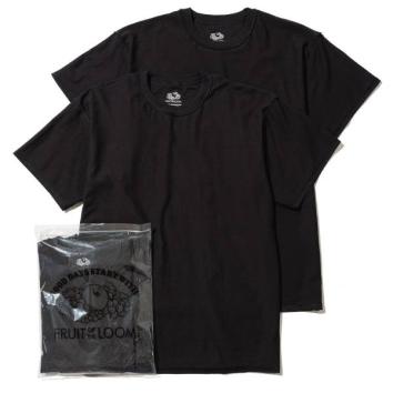 【UNUSED-アンユーズド】UNUSED×FRUIT OF THE LOOM 2PACK TEE【BLK×BLK】