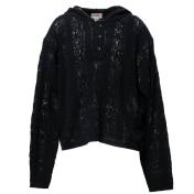 【KAMIYA-カミヤ】Silk Lace Knit Hoodie